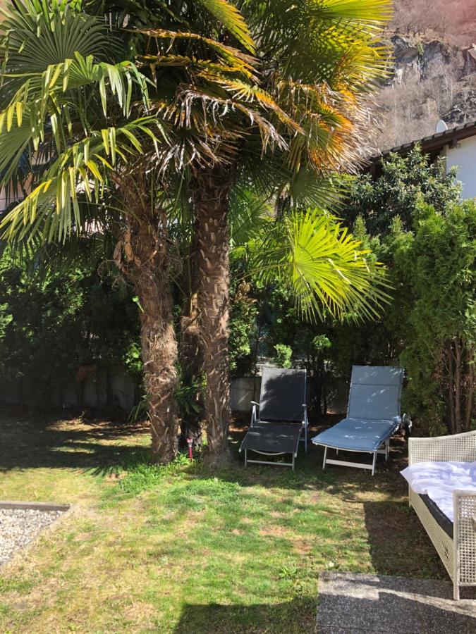 Ganze Ferienwohnung mit Garten Nähe Grotti Biasca Exterior foto